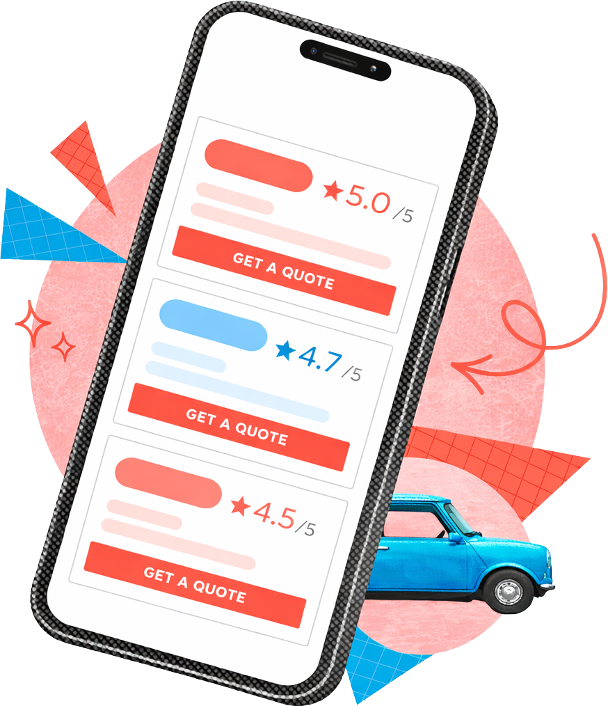 Insurance comparison illustration